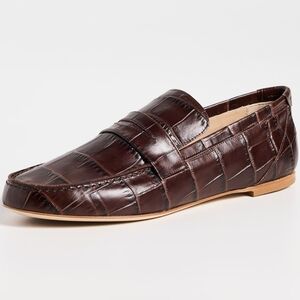 Jamie Haller The Penny Loafer in Espresso Croc